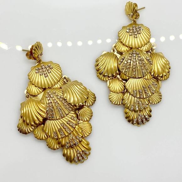 NEW Anthropologie x Gas Bijoux Tahiti Shell Earrings - Picture 6 of 13